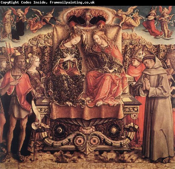 CRIVELLI, Carlo Coronation of the Virgin dgfd